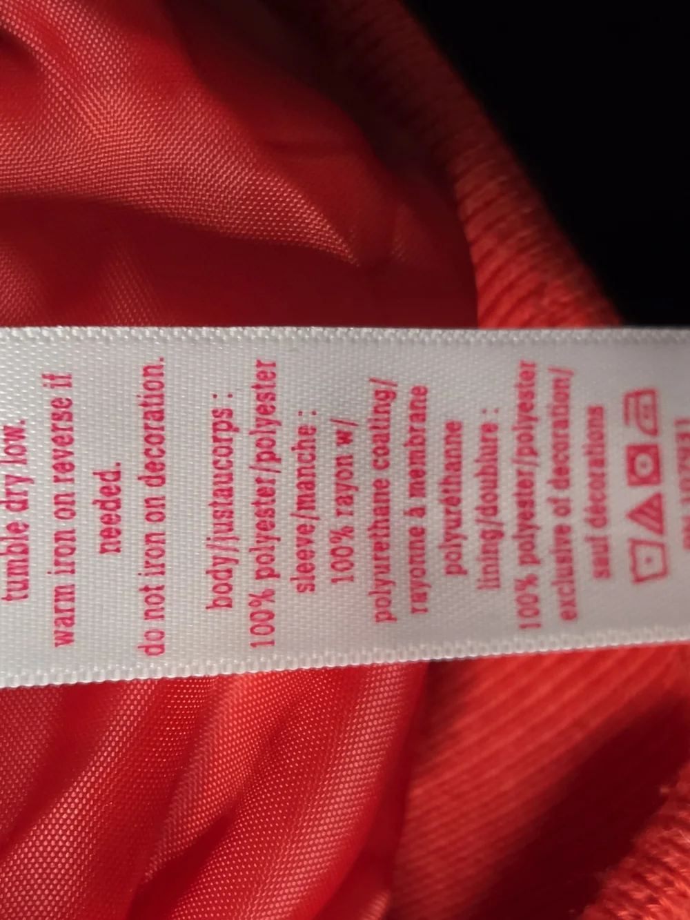Justice Girls Varsity Bomber Jacket 12/14 L Red Cream Girl Squad Cat Sequin Coat